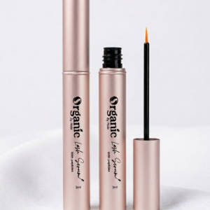 Organic by Hala Eyelash Serum – water-based lash growth treatment with peptides and biotin.